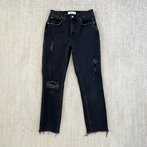 Abercrombie & Fitch Mom High Rise Distressed Jeans 26/2